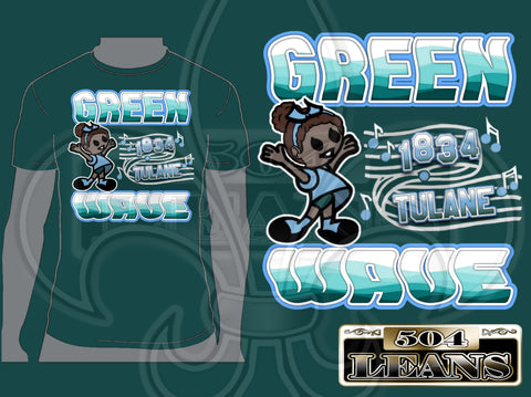 Green Wave (1834 Tulane) Version 2